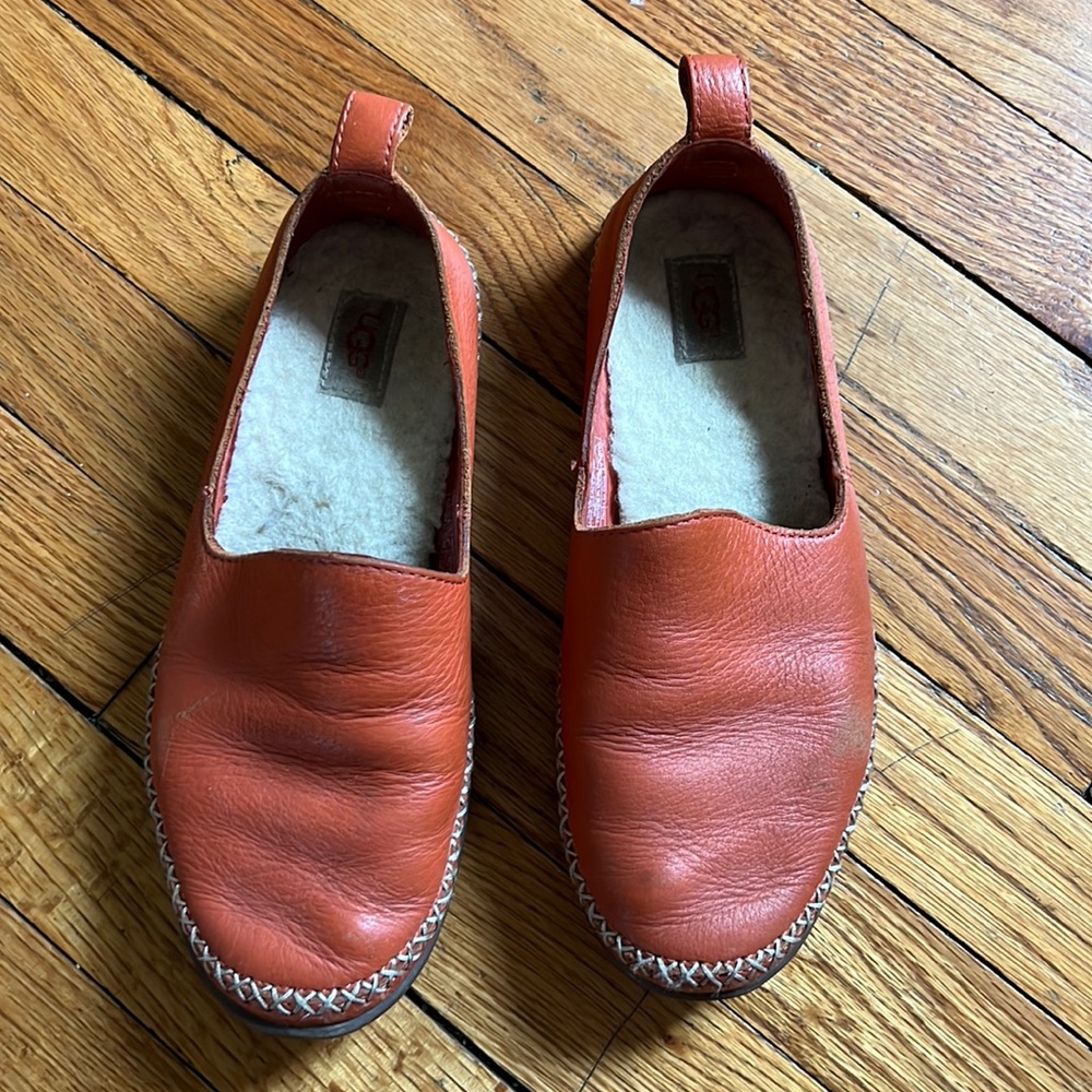 UGG slide on leather shoe